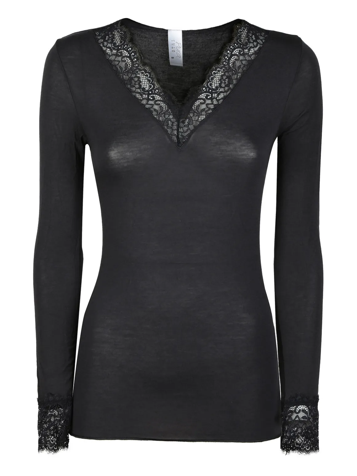 Pura P0716M Maglia donna in cashmere con pizzo