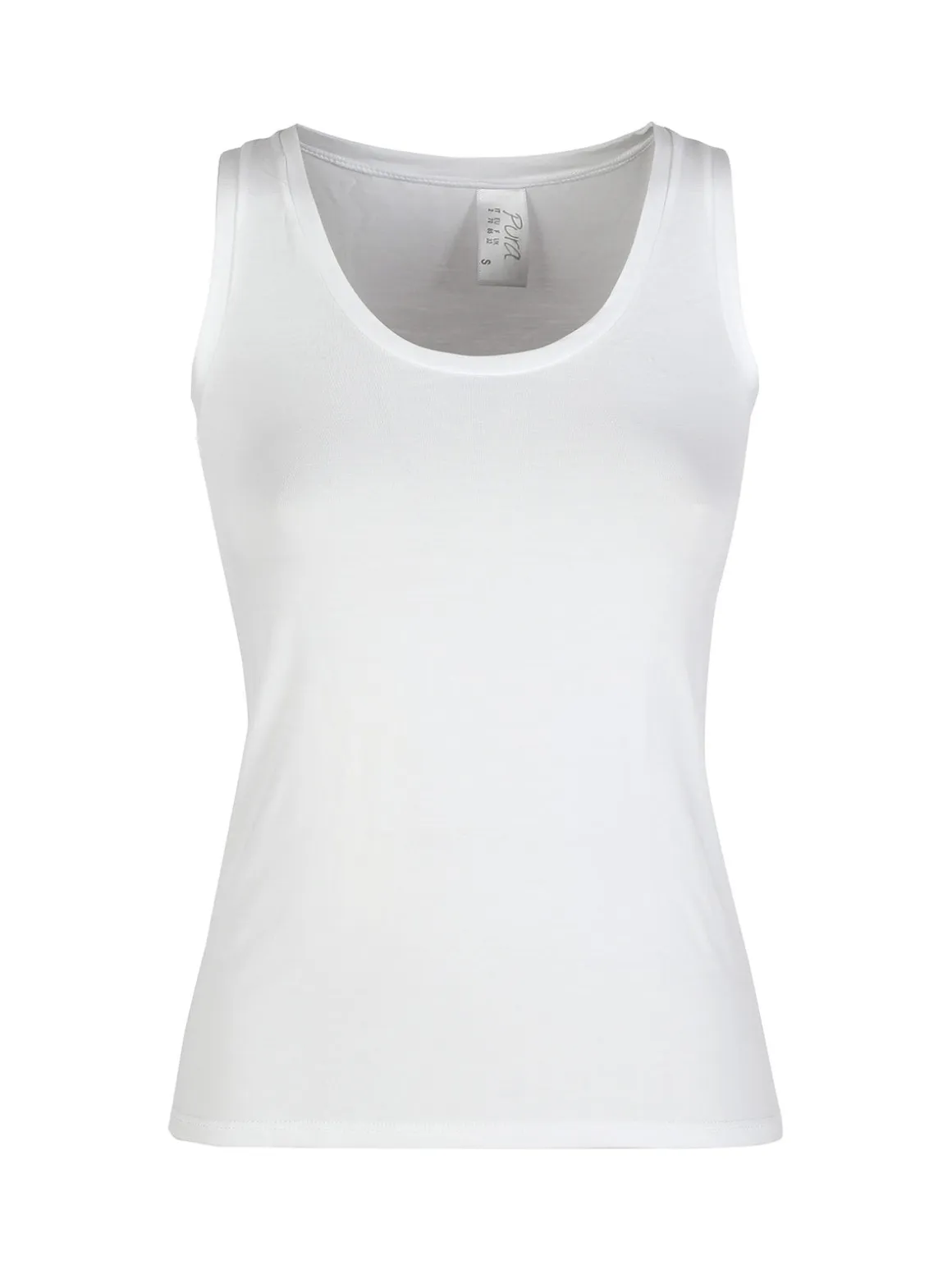 Pura P0718M Top donna in bamboo a spalla larga