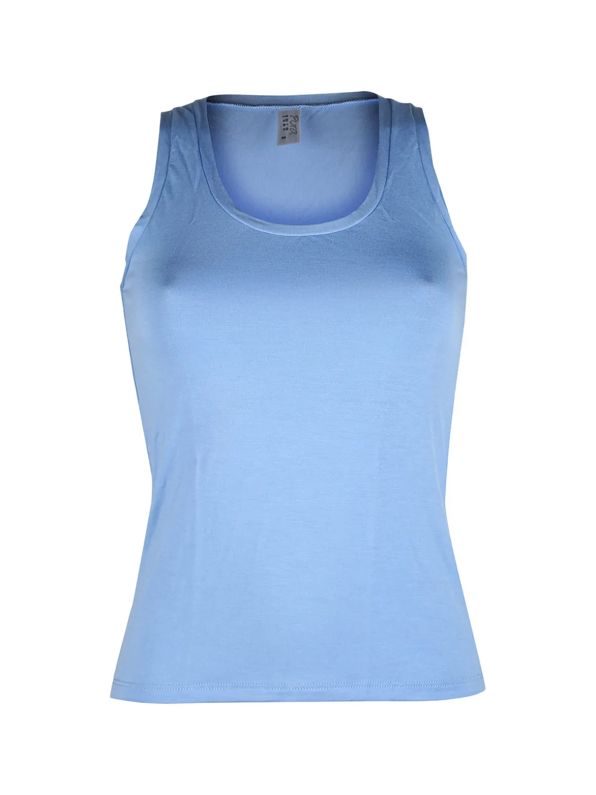 Pura P0718M Top donna in bamboo a spalla larga