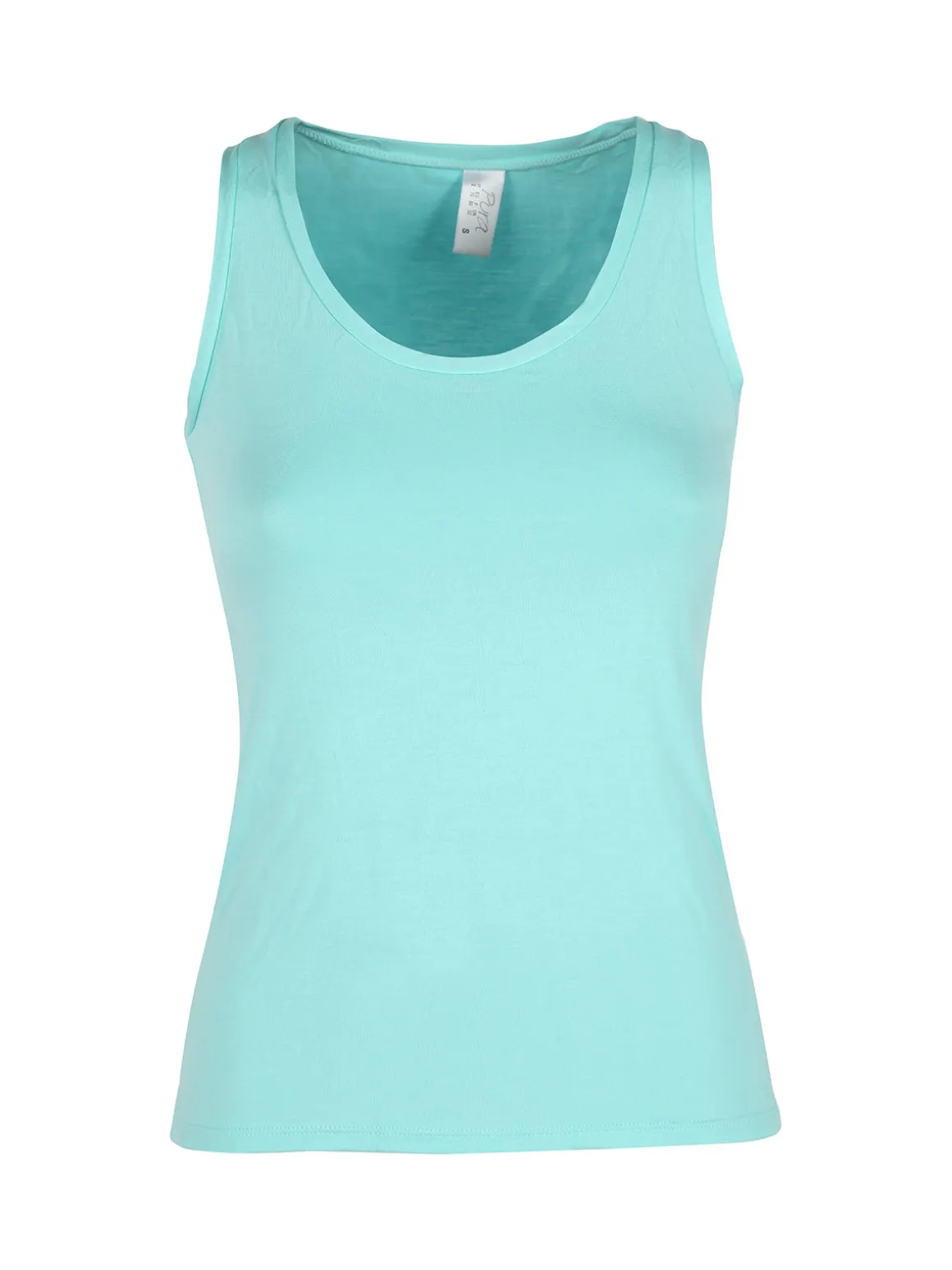 Pura P0718M Top donna in bamboo a spalla larga