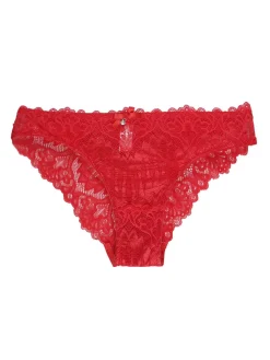 Pura Slip in pizzo rosso