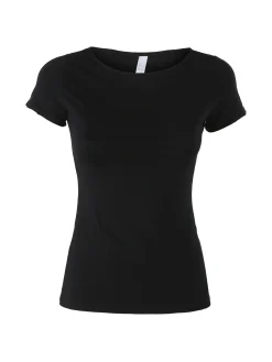 Pura T-shirt intima da donna in bamboo - nero