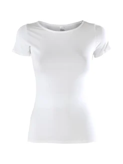 Pura T-shirt intima da donna in bamboo - bianco