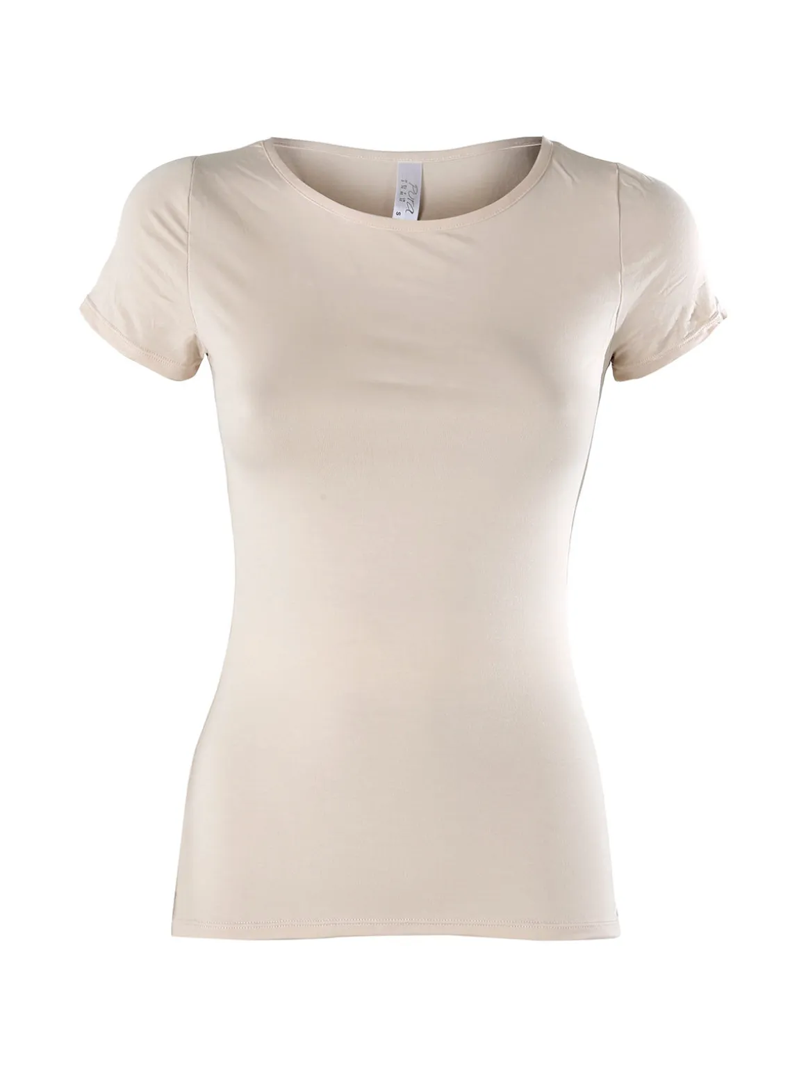 Pura T-shirt intima da donna in bamboo - sabbia