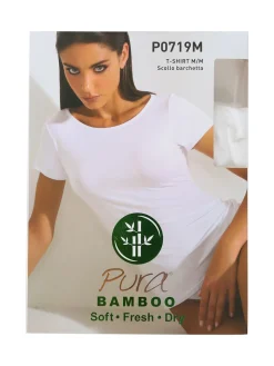 Pura T-shirt intima da donna in bamboo - sabbia