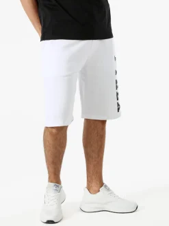 Pyrex Bermuda sportivi da uomo in cotone con logo - bianco