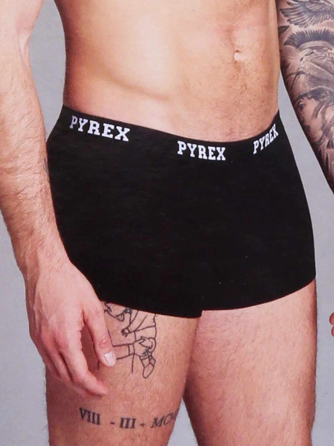 Pyrex Boxer uomo in cotone - nero