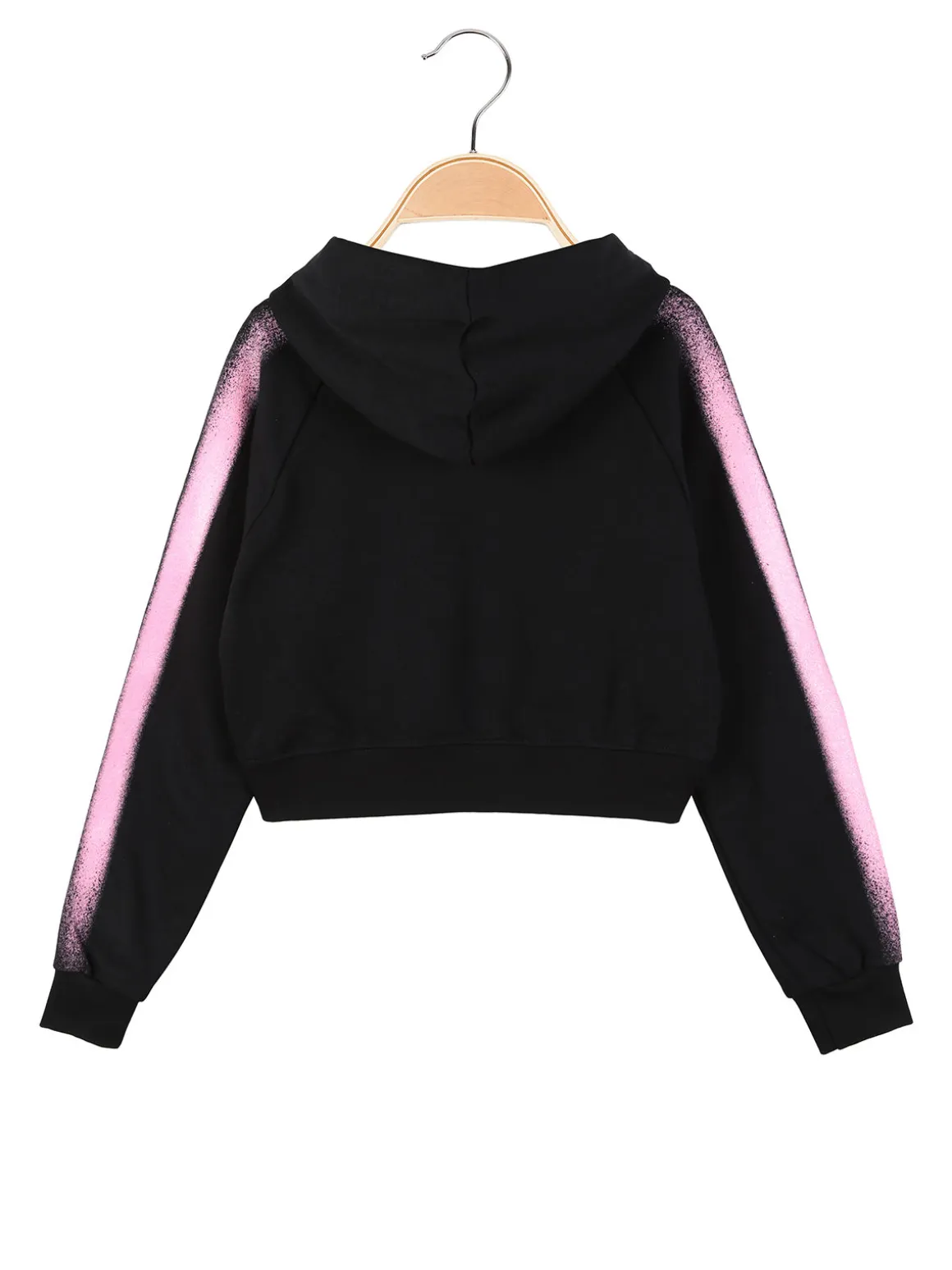 Pyrex Felpa crop da ragazza con cappuccio