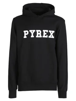 Pyrex Felpa da uomo con cappuccio in cotone con logo