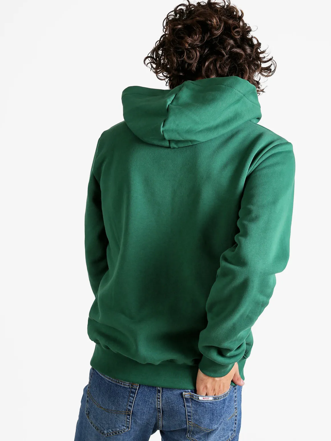 Pyrex Felpa da uomo con cappuccio e zip - verde