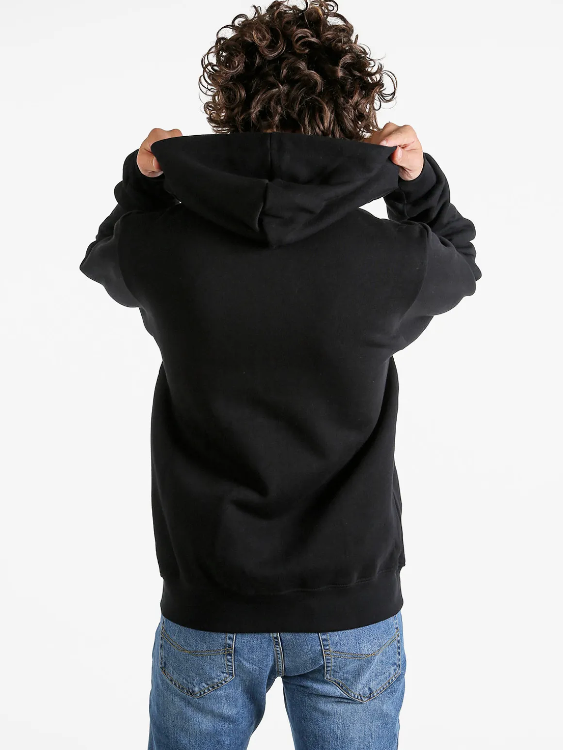Pyrex Felpa da uomo con cappuccio e zip - nero