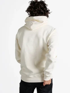 Pyrex Felpa da uomo con cappuccio e stampa - panna