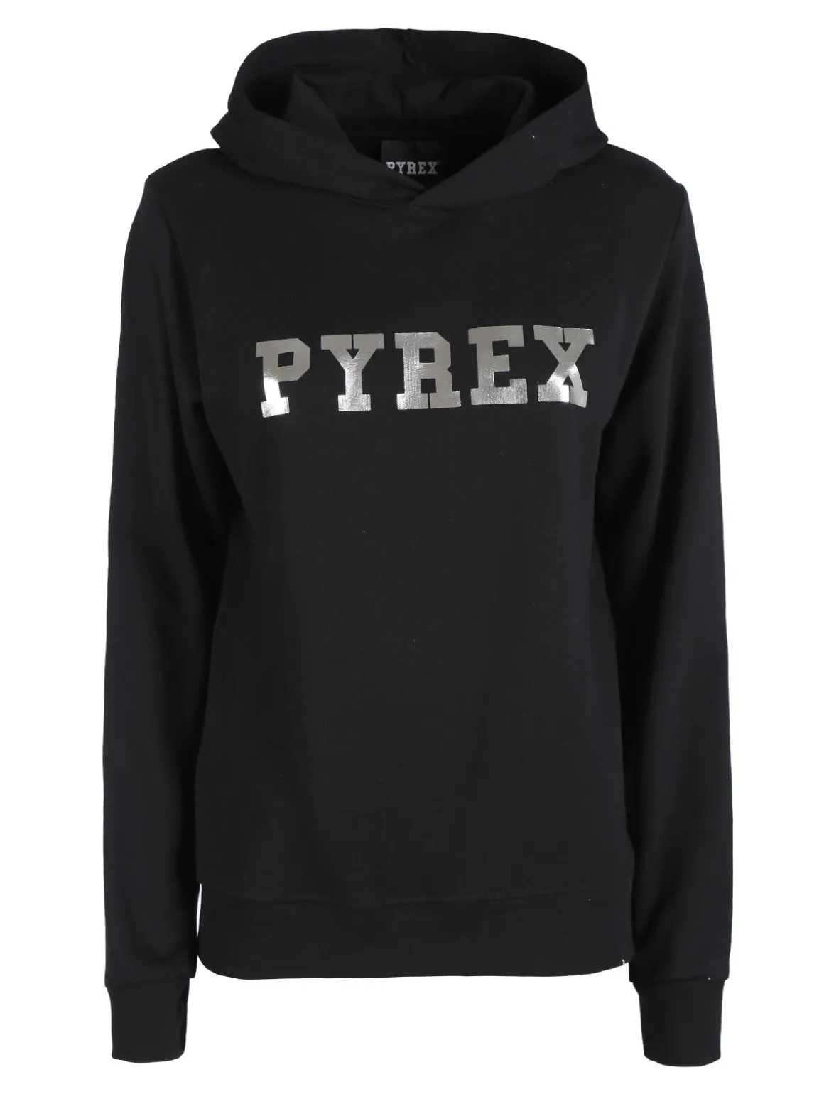 Pyrex Felpa donna in cotone con cappuccio e stampa logo