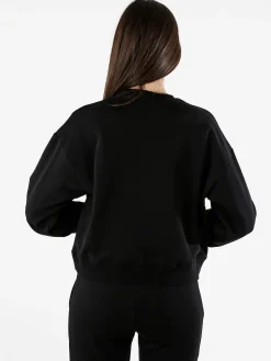Pyrex Felpa donna oversize con logo - nero