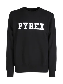Pyrex Felpa girocollo da uomo in cotone con logo