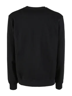 Pyrex Felpa girocollo da uomo invernale con logo - nero
