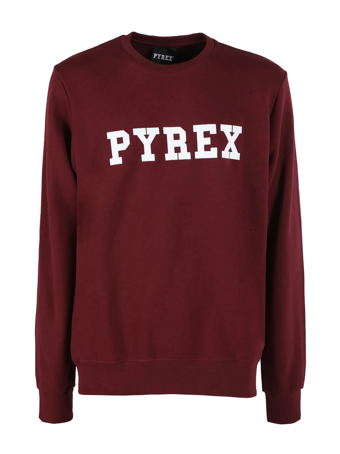 Pyrex Felpa girocollo da uomo invernale con logo - bordeaux