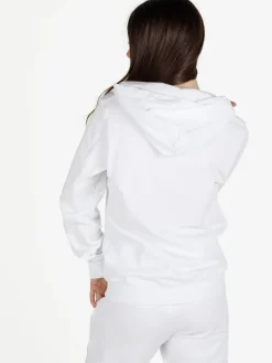 Pyrex Felpa in cotone da donna con cappuccio e zip