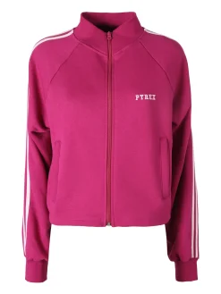 Pyrex Felpa sportiva da donna full zip a collo alto - fucsia