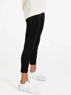 Pyrex Leggings donna sportivi in cotone con logo - nero