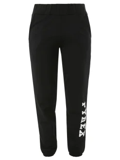 Pyrex Pantaloni sportivi da donna con logo in cotone - nero