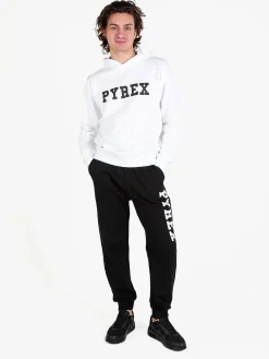 Pyrex Pantaloni sportivi da uomo in felpa con polsini