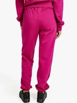 Pyrex Pantaloni tuta da donna felpati con elastico finale - porpora