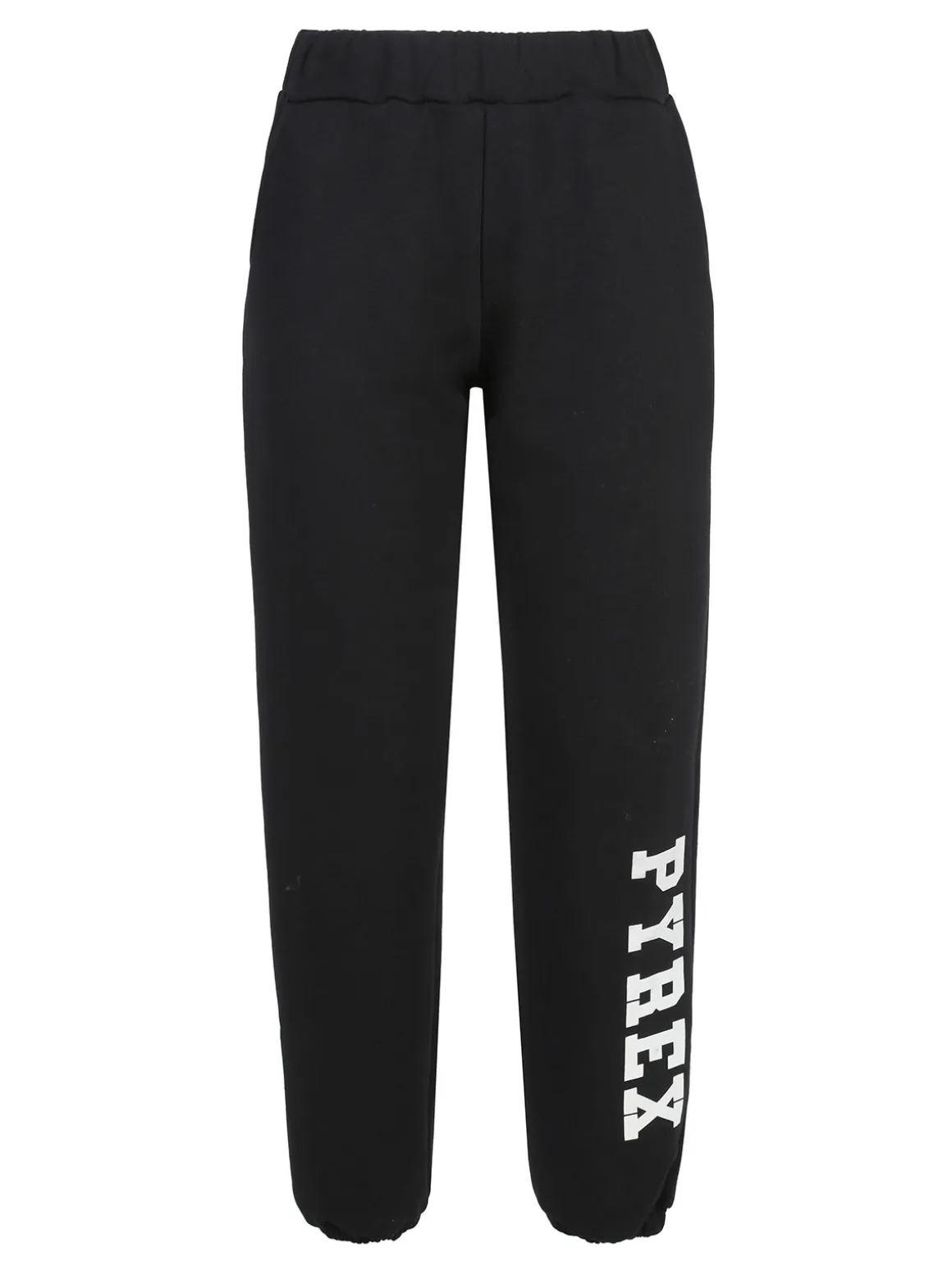 Pyrex Pantaloni tuta da donna felpati con elastico finale - nero
