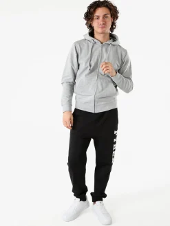 Pyrex Pantaloni tuta da uomo in cotone con logo - nero
