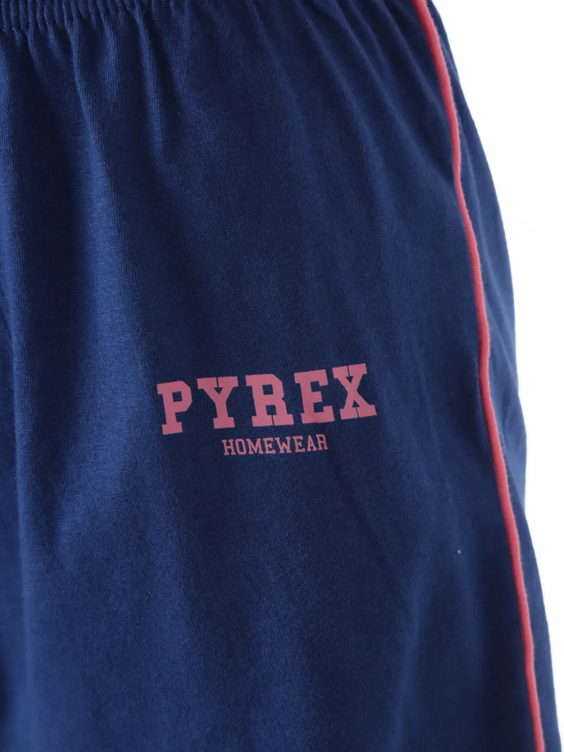 Pyrex Pigiama corto da donna in cotone con top e shorts - fucsia