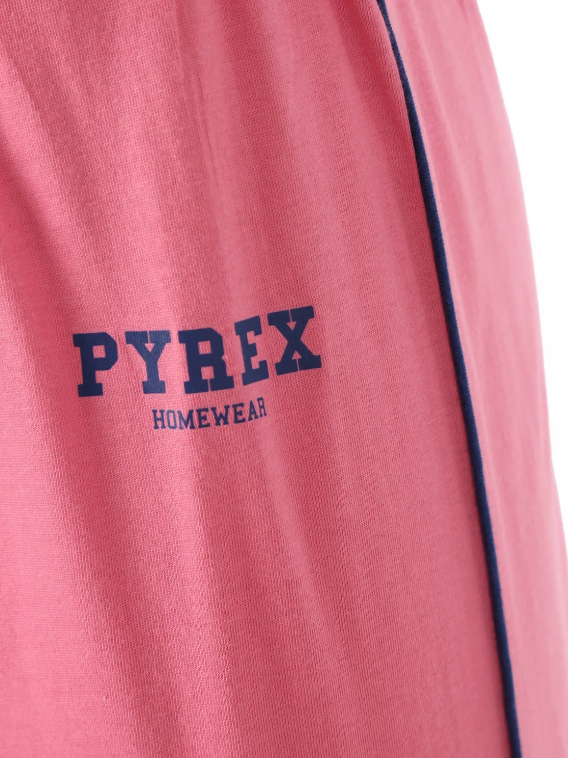 Pyrex Pigiama lungo da donna in cotone con logo - blu