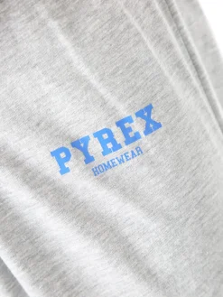 Pyrex Pigiama lungo da uomo in cotone - bluette