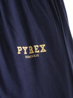 Pyrex Pigiama lungo da uomo in cotone - beige