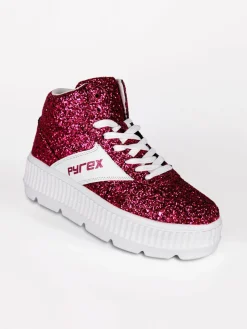 Pyrex PY030115 Sneakers donna alta glitter