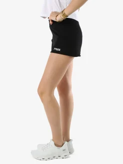 Pyrex Shorts donna in cotone con logo - nero
