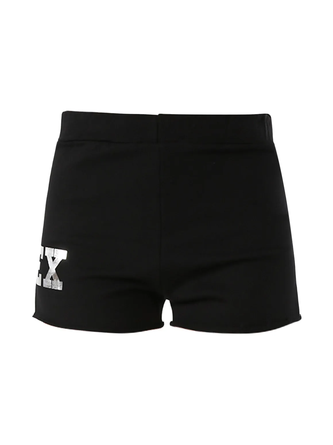 Pyrex Shorts donna in cotone con logo - nero