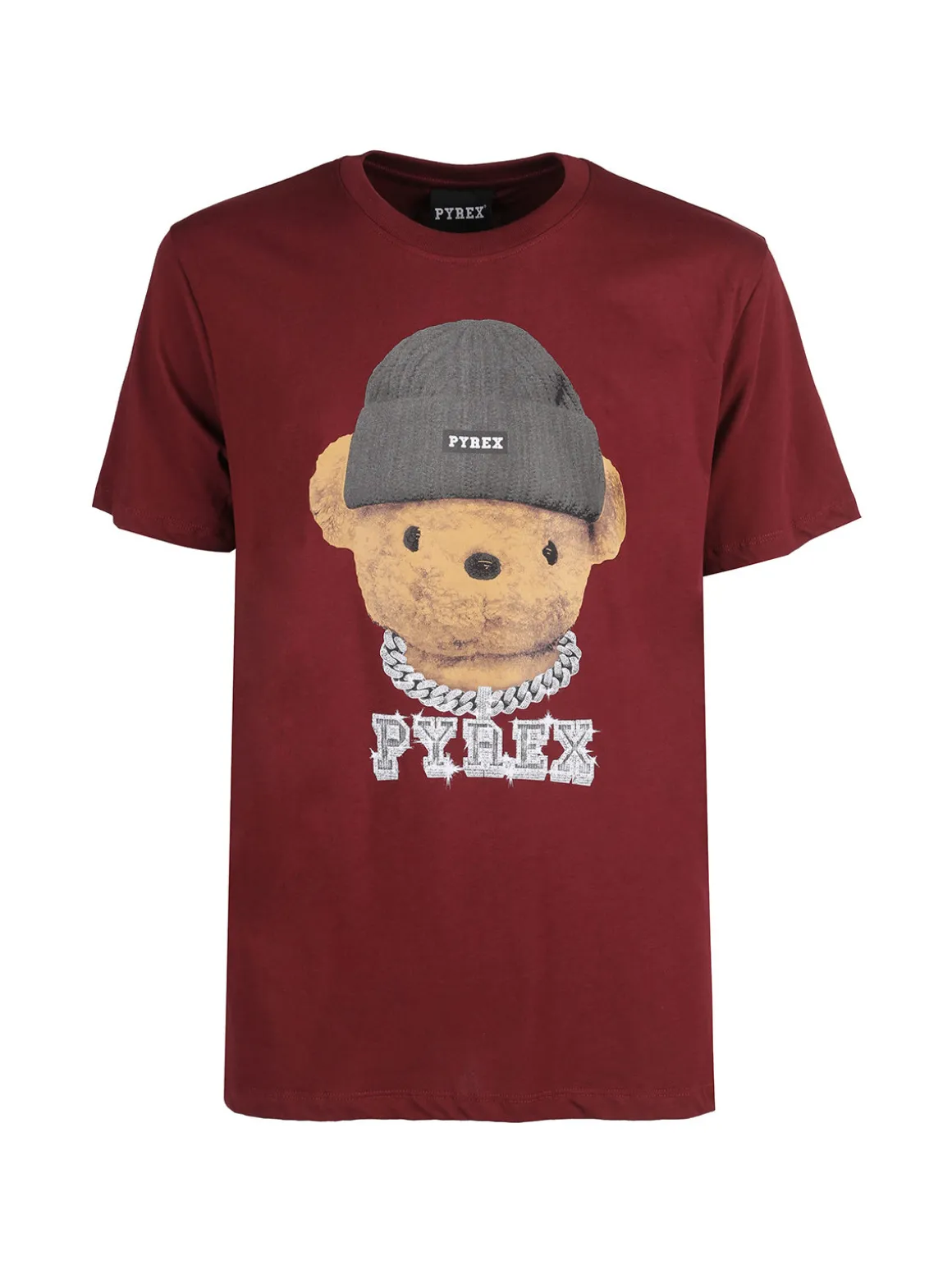 Pyrex T-shirt da uomo in cotone - bordeaux