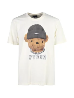 Pyrex T-shirt da uomo in cotone - panna