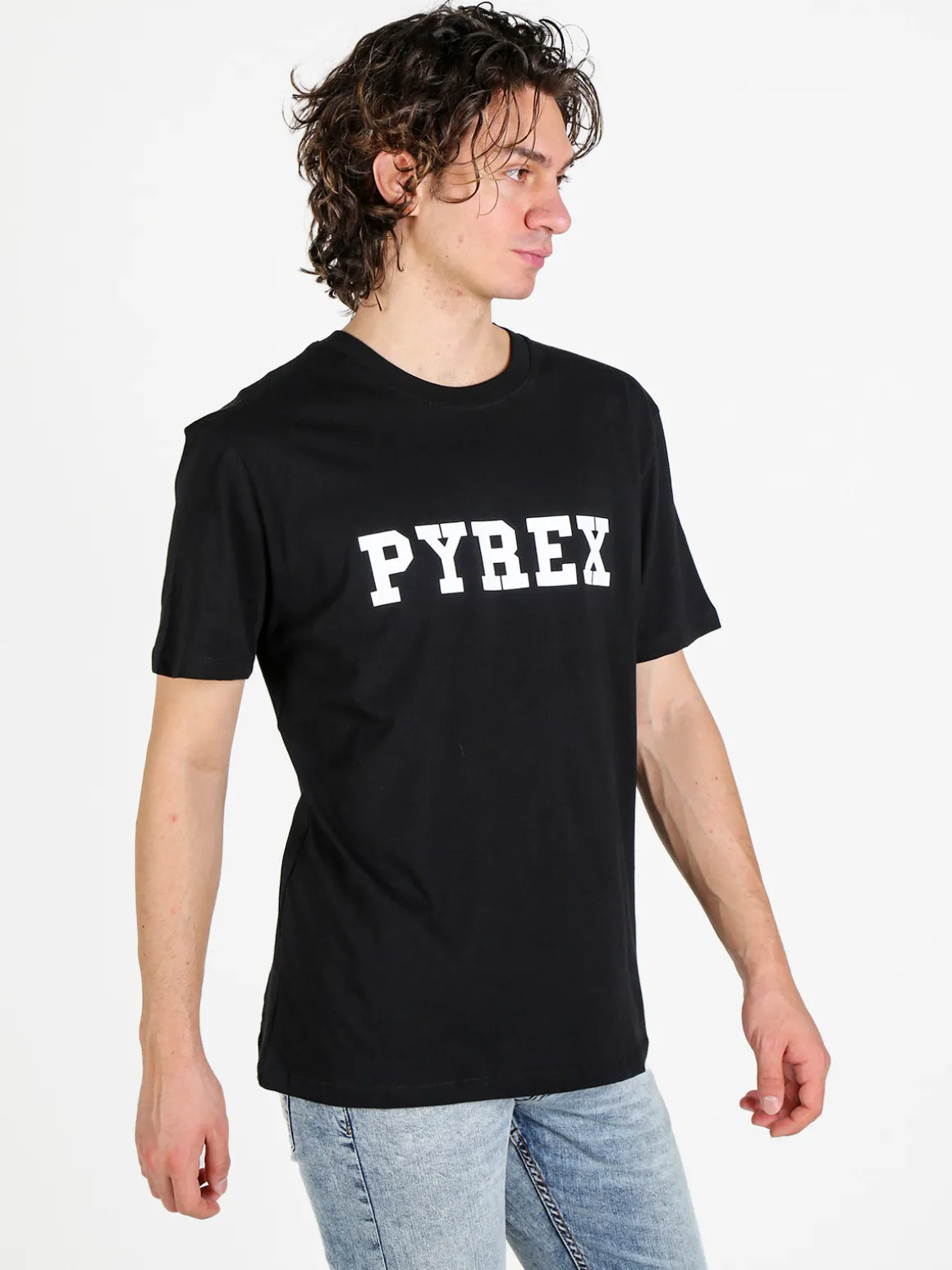 Pyrex T-shirt da uomo in cotone con logo