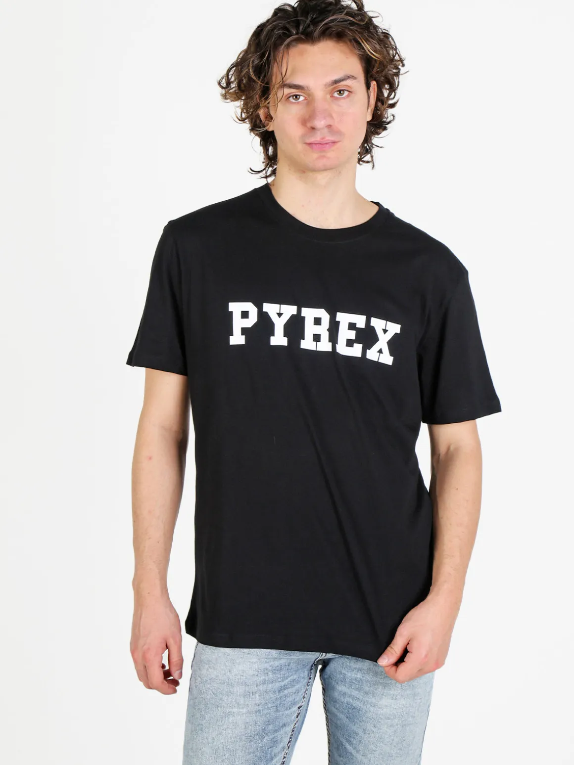 Pyrex T-shirt da uomo in cotone con logo