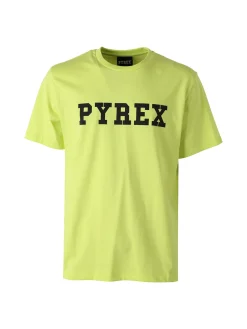 Pyrex T-shirt da uomo in cotone con logo - mela