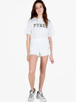 Pyrex T-shirt donna cropped in cotone