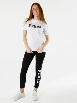 Pyrex T-shirt donna in cotone con logo - bianco