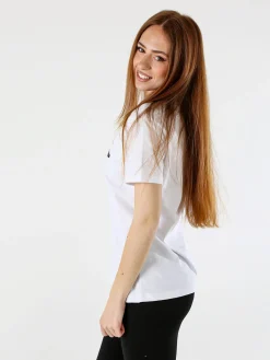 Pyrex T-shirt donna in cotone con logo - bianco
