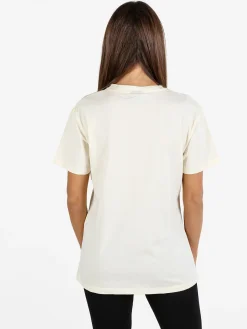 Pyrex T-shirt donna in cotone con logo - panna