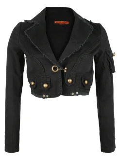 Quadrifoglio Blazer corto da donna in cotone