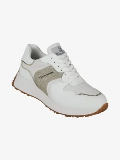 Queen Helena Sneakers donna brillantinata con zeppa