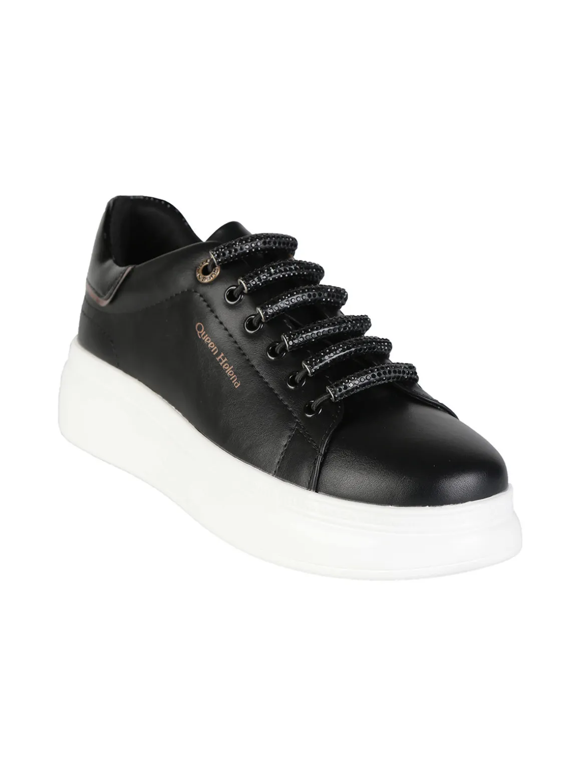 Queen Helena Sneakers donna con lacci elastici e platform