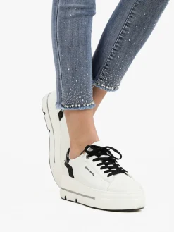 Queen Helena Sneakers donna con platform e glitter