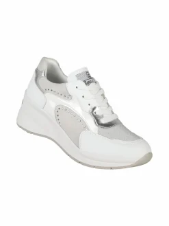 Queen Helena Sneakers donna stringate con zeppa